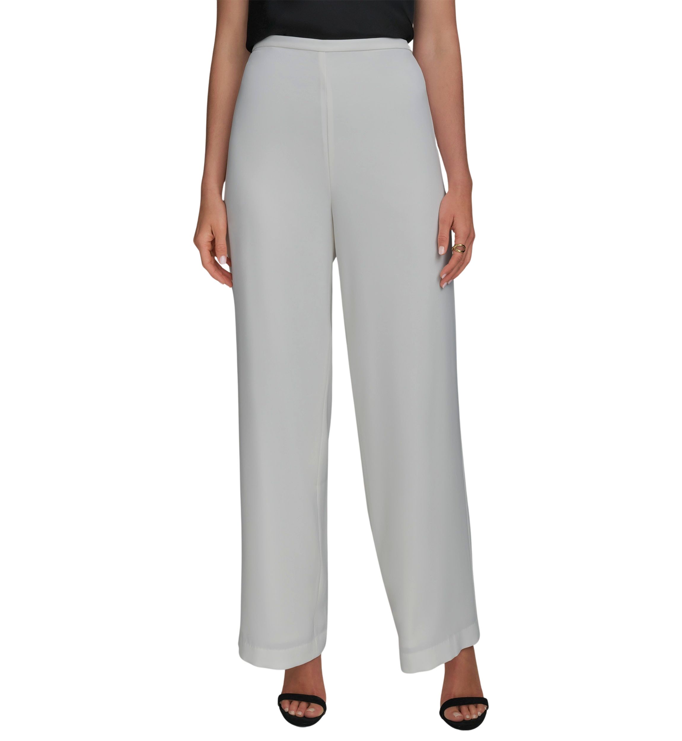 Womens Wide Leg Pull On Pants
