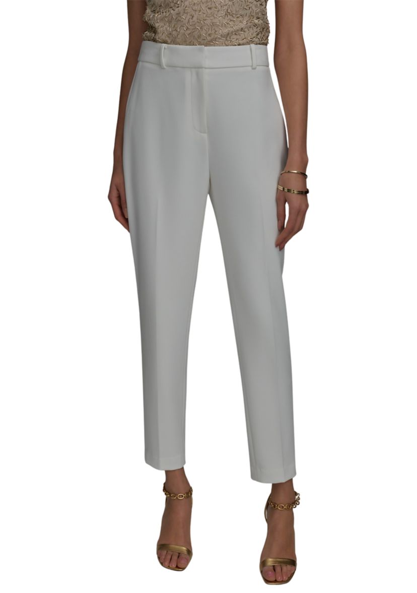 Womens Flat Front Straight Pants