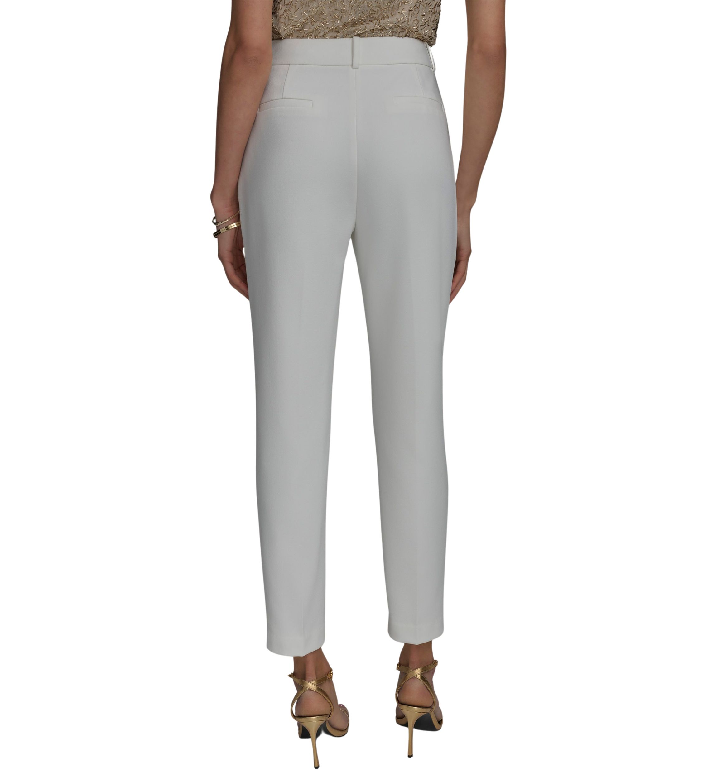 Womens Flat Front Straight Pants