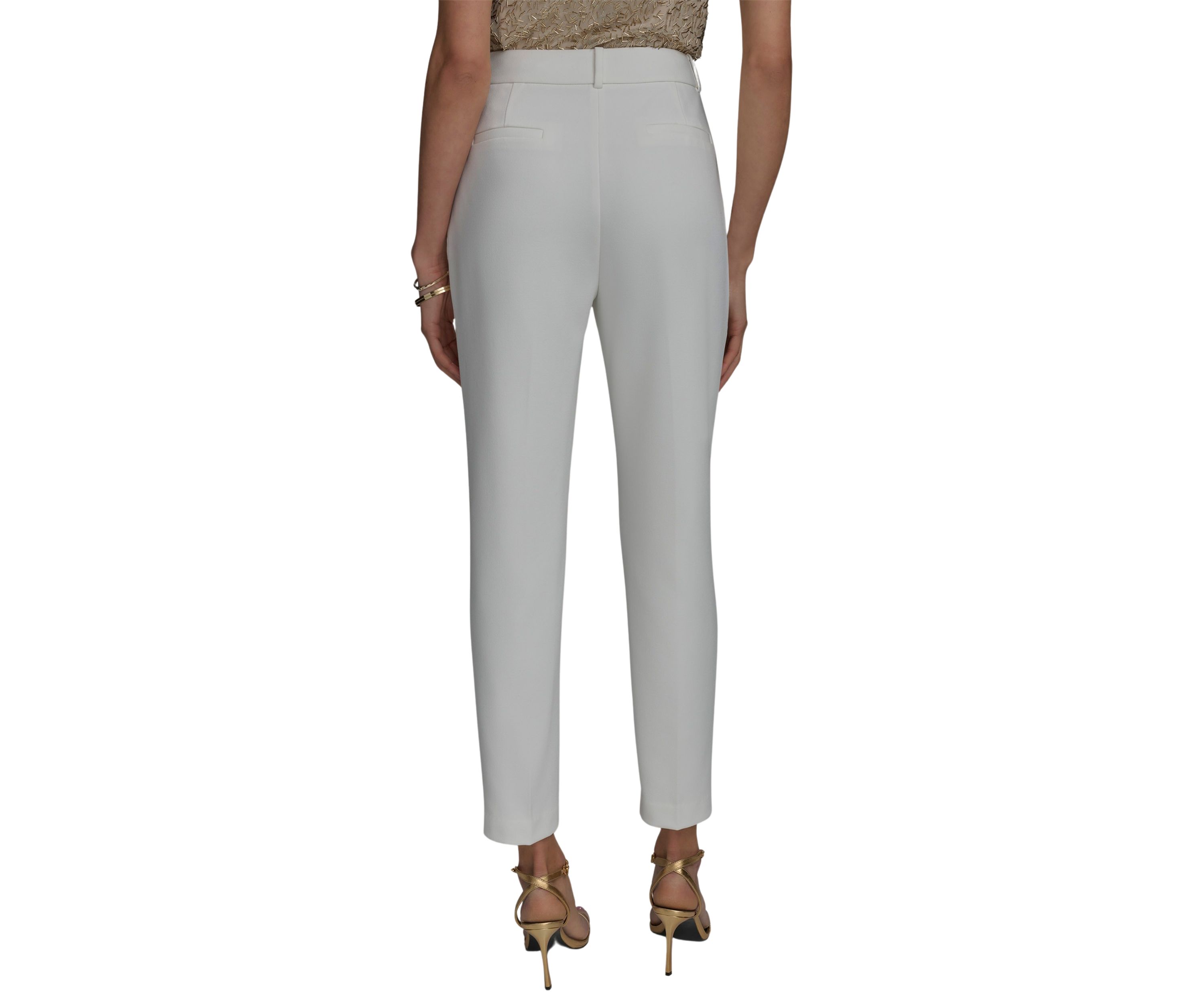 Womens Flat Front Straight Pants