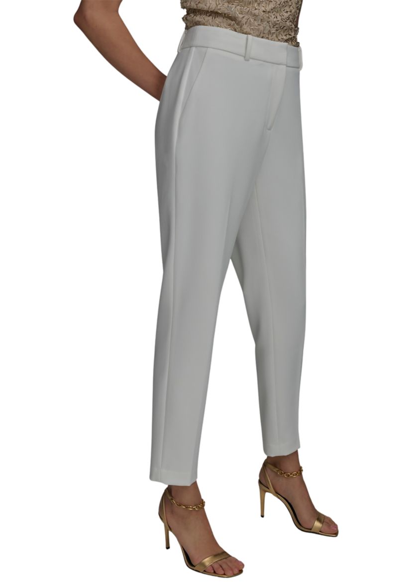Womens Flat Front Straight Pants