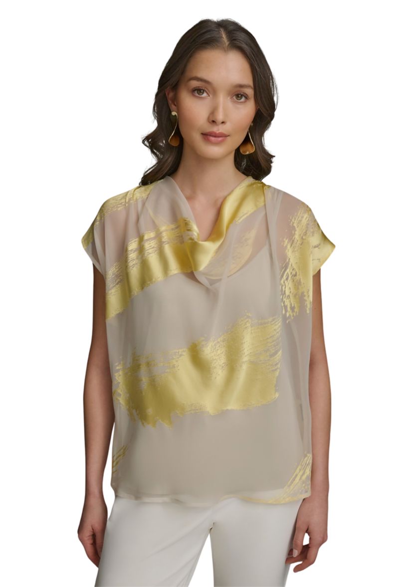 Womens Metallic Blouse