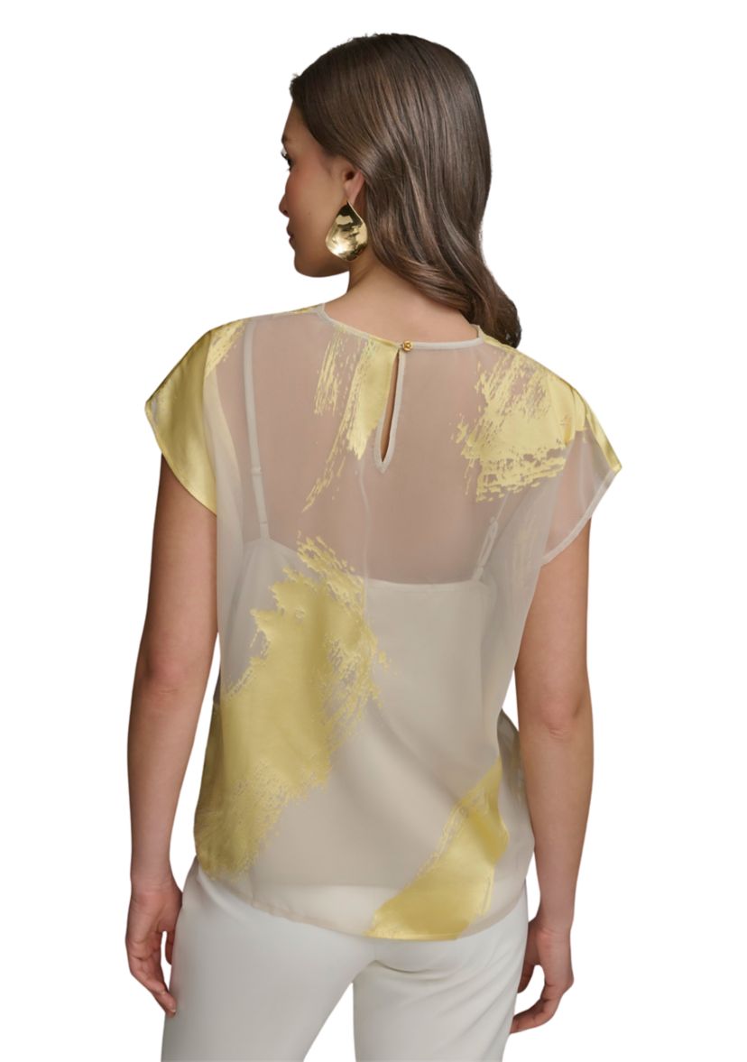 Womens Metallic Blouse