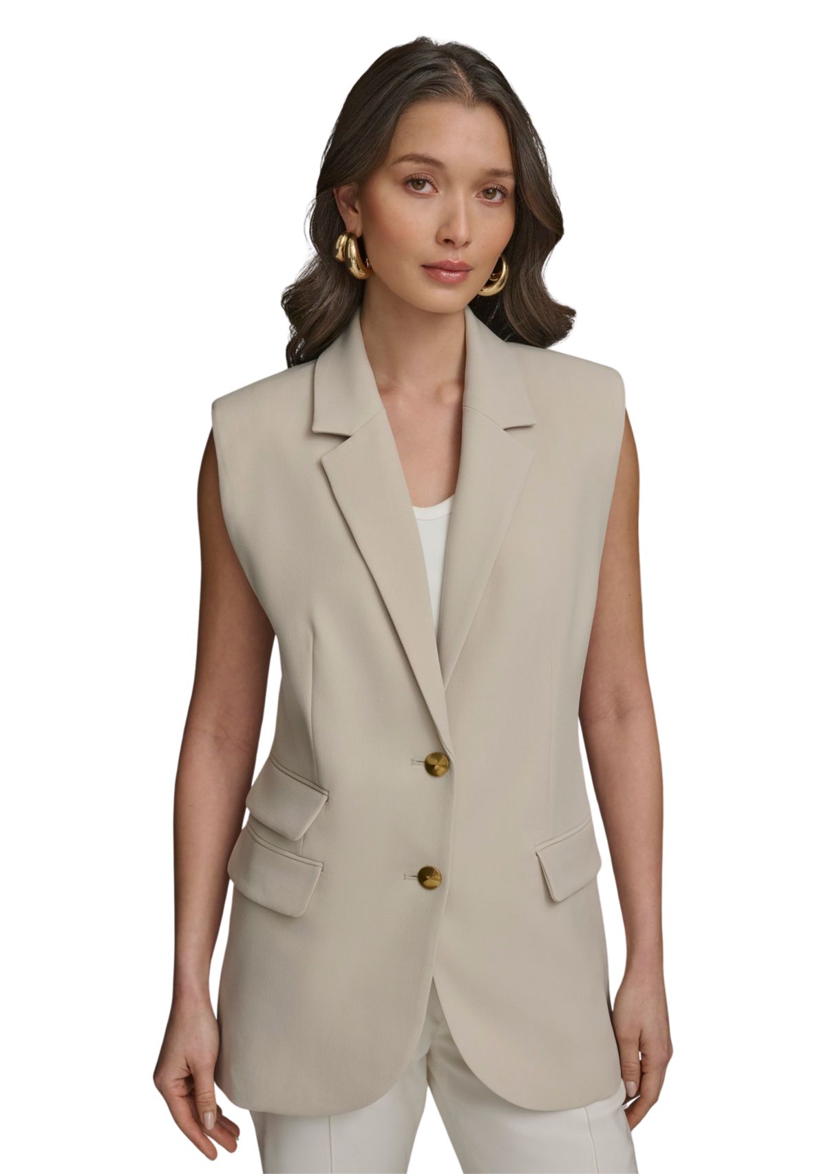 Womens Cap Sleeve Notch Collar Jacket