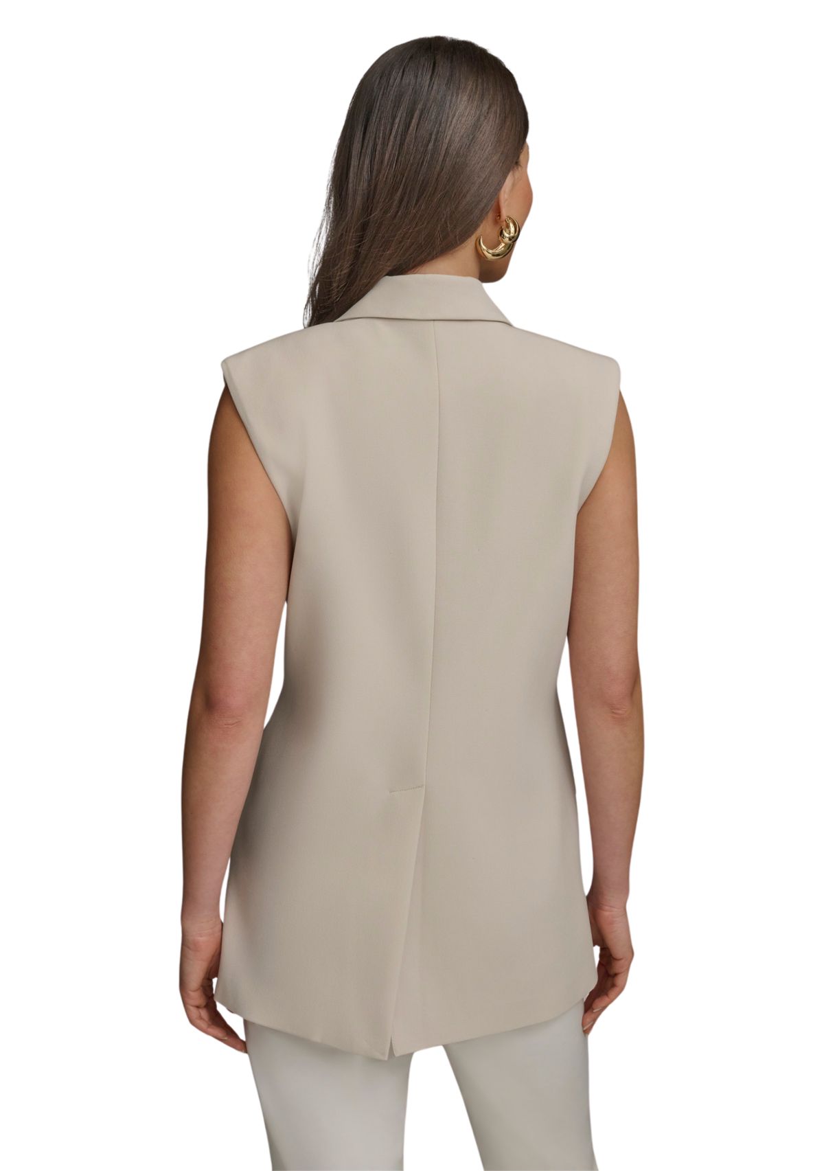 Womens Cap Sleeve Notch Collar Jacket