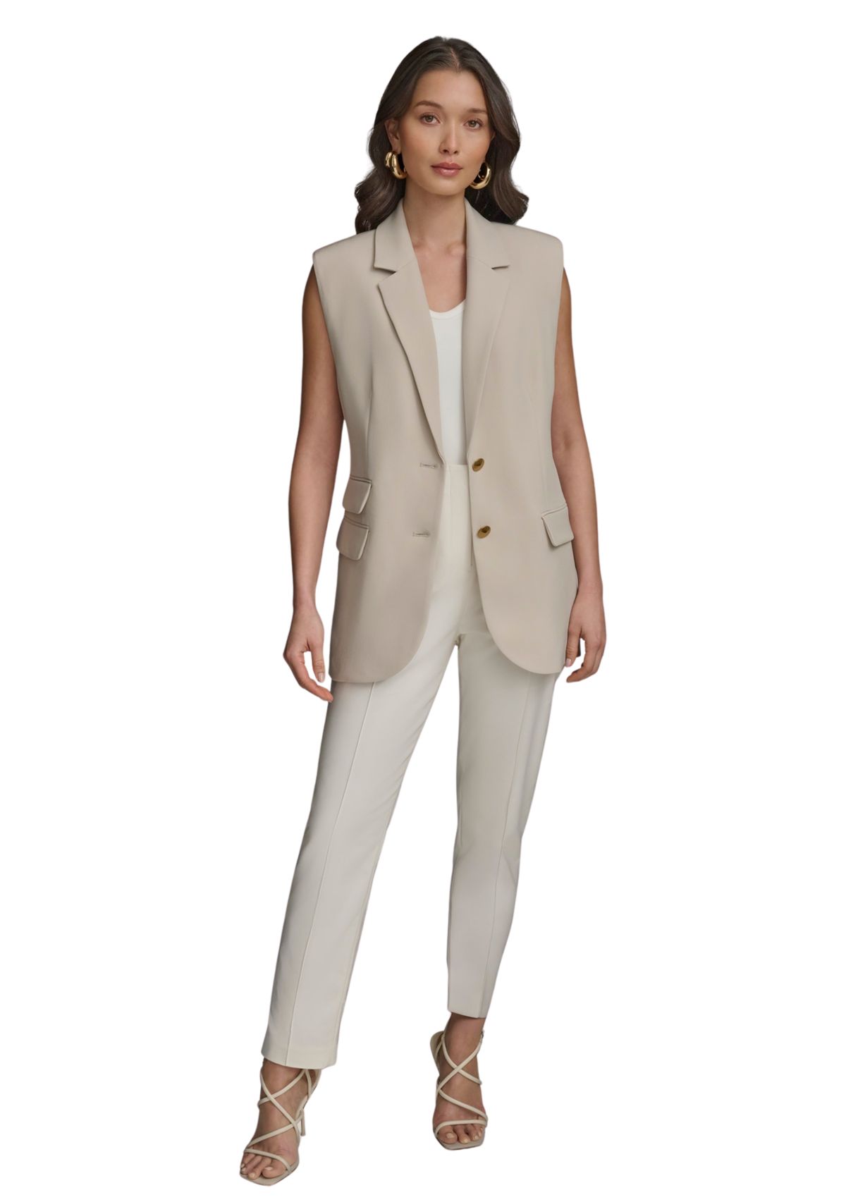 Womens Cap Sleeve Notch Collar Jacket