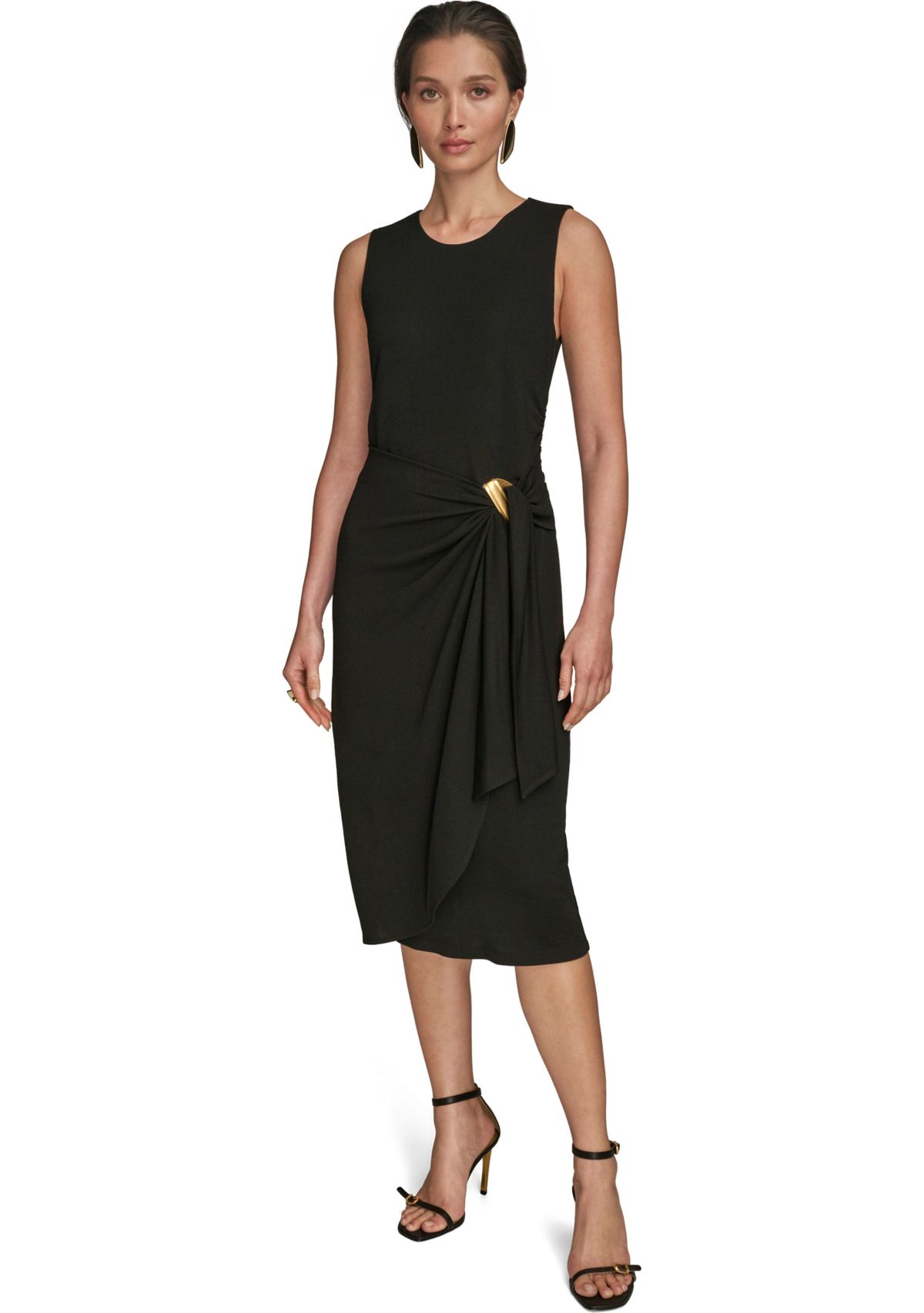 Womens Sleeveless Hardware Dress