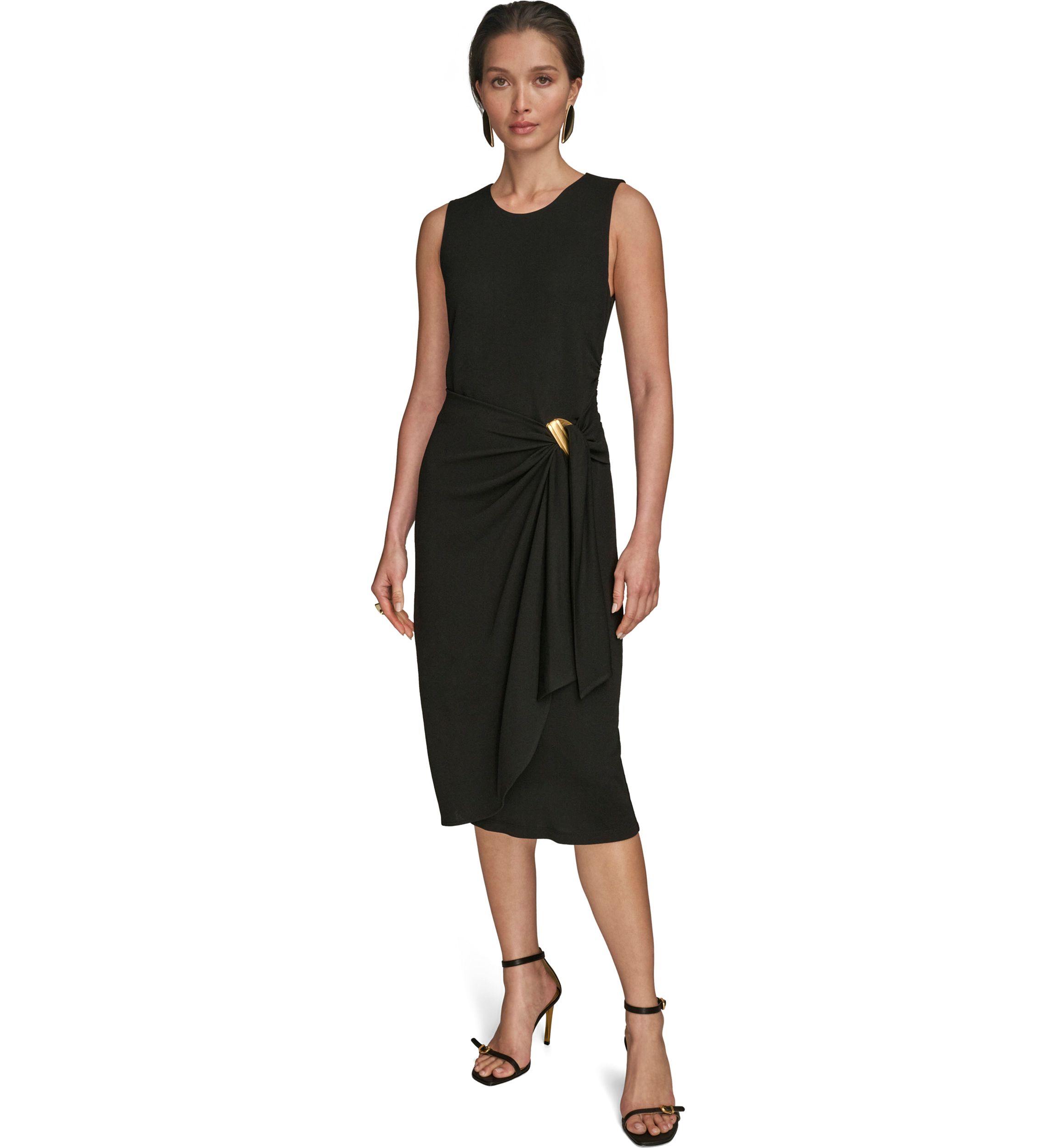 Womens Sleeveless Hardware Dress