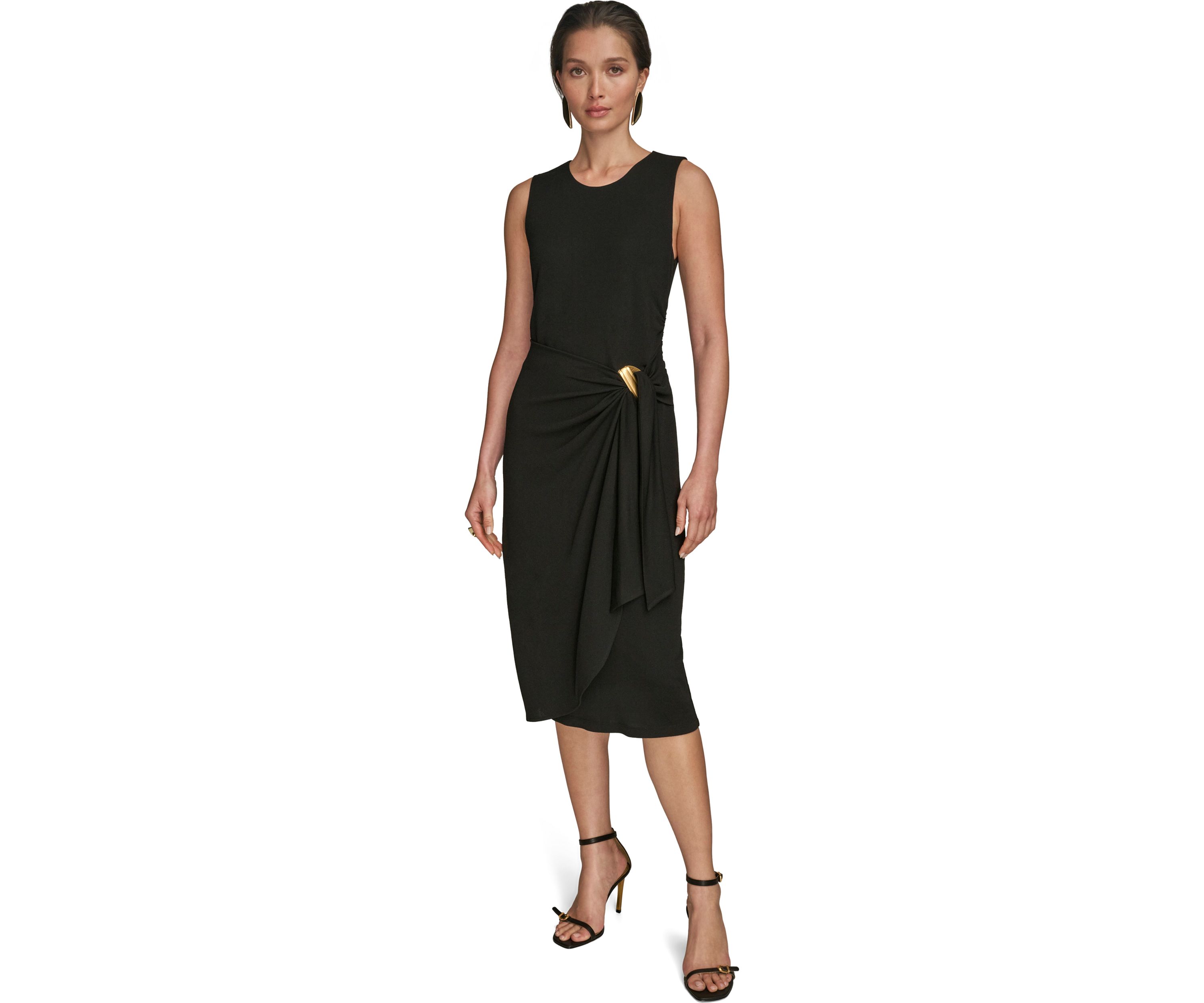 Womens Sleeveless Hardware Dress