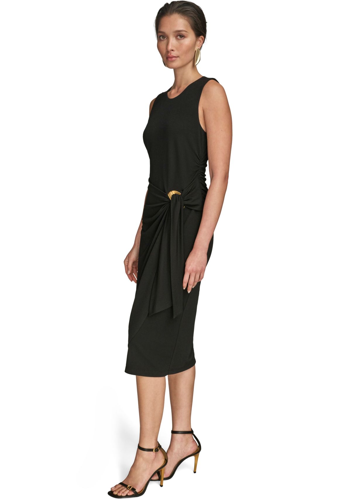 Womens Sleeveless Hardware Dress