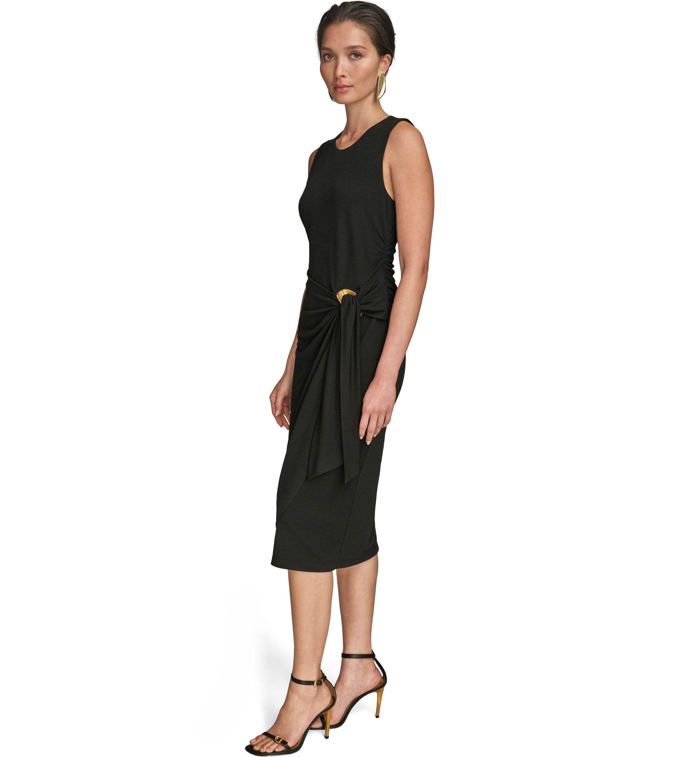 Womens Sleeveless Hardware Dress