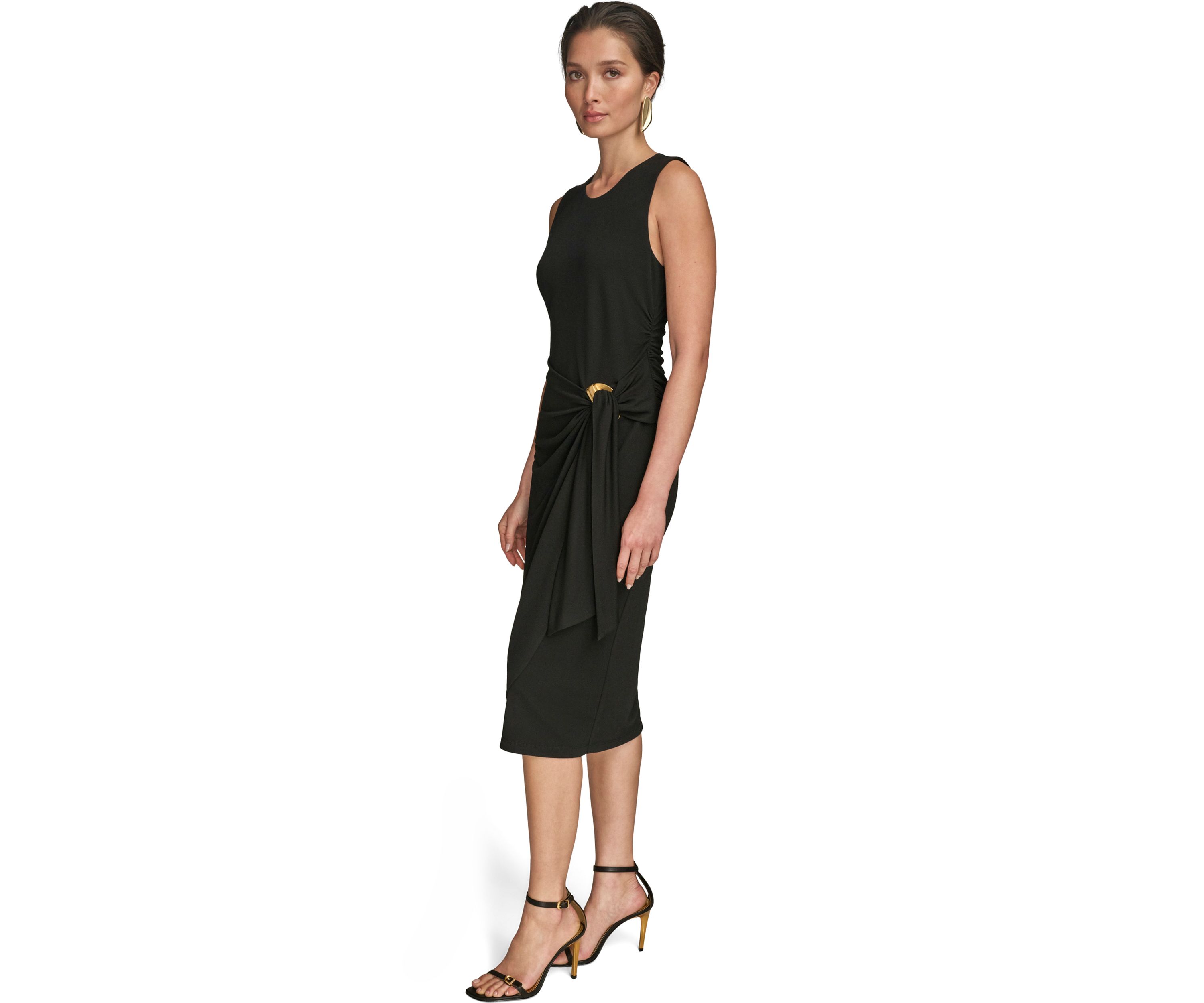 Womens Sleeveless Hardware Dress