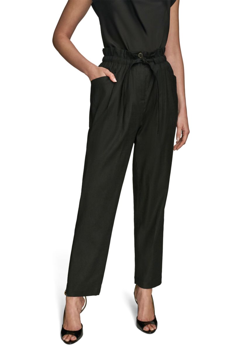 Womens Belted Slim Pants