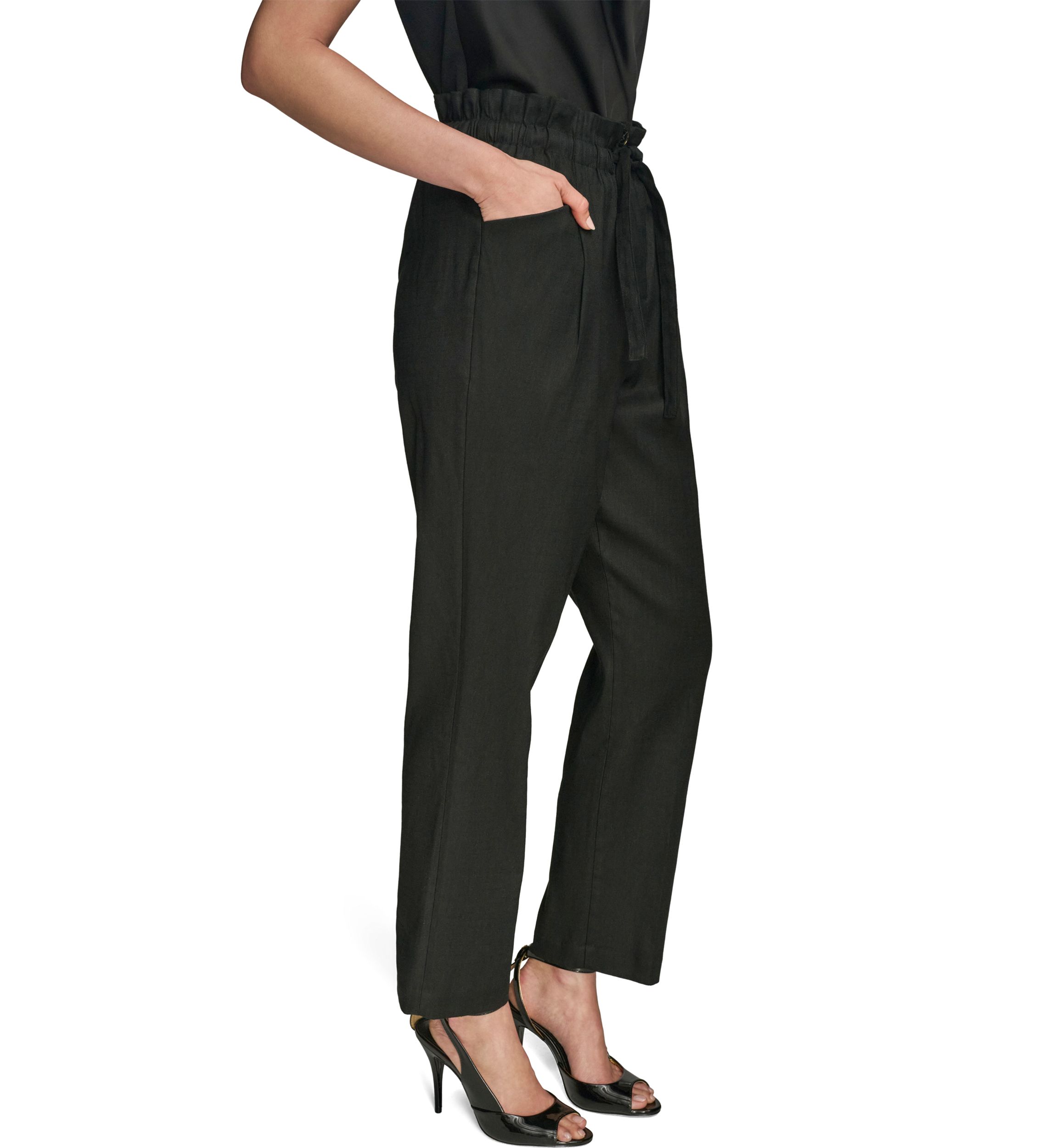 Womens Belted Slim Pants