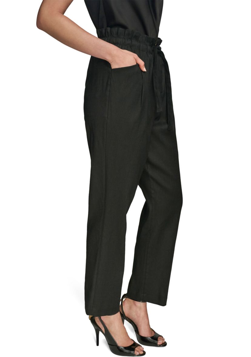 Womens Belted Slim Pants