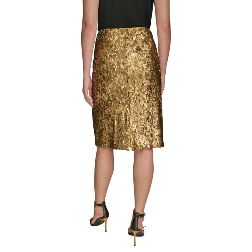 Womens Sequin Pencil Skirt