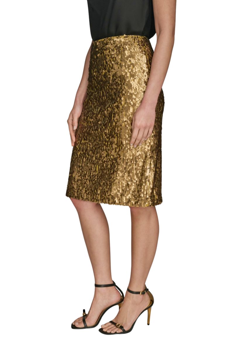 Womens Sequin Pencil Skirt