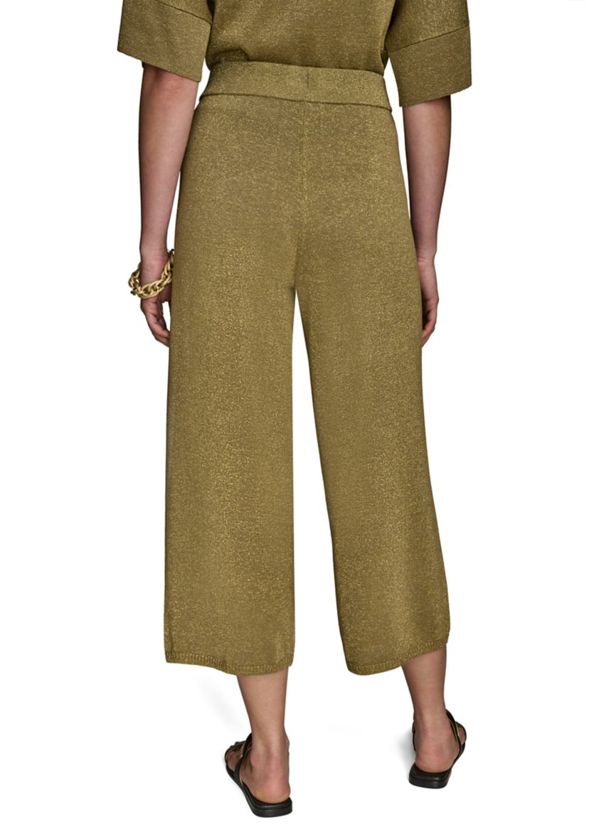 Womens Wide Leg Shimmer Sweater Pants