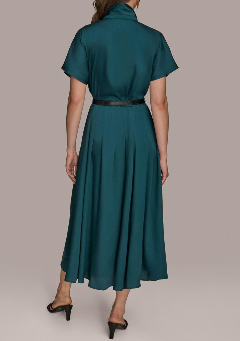 Womens Belted Shirtdress