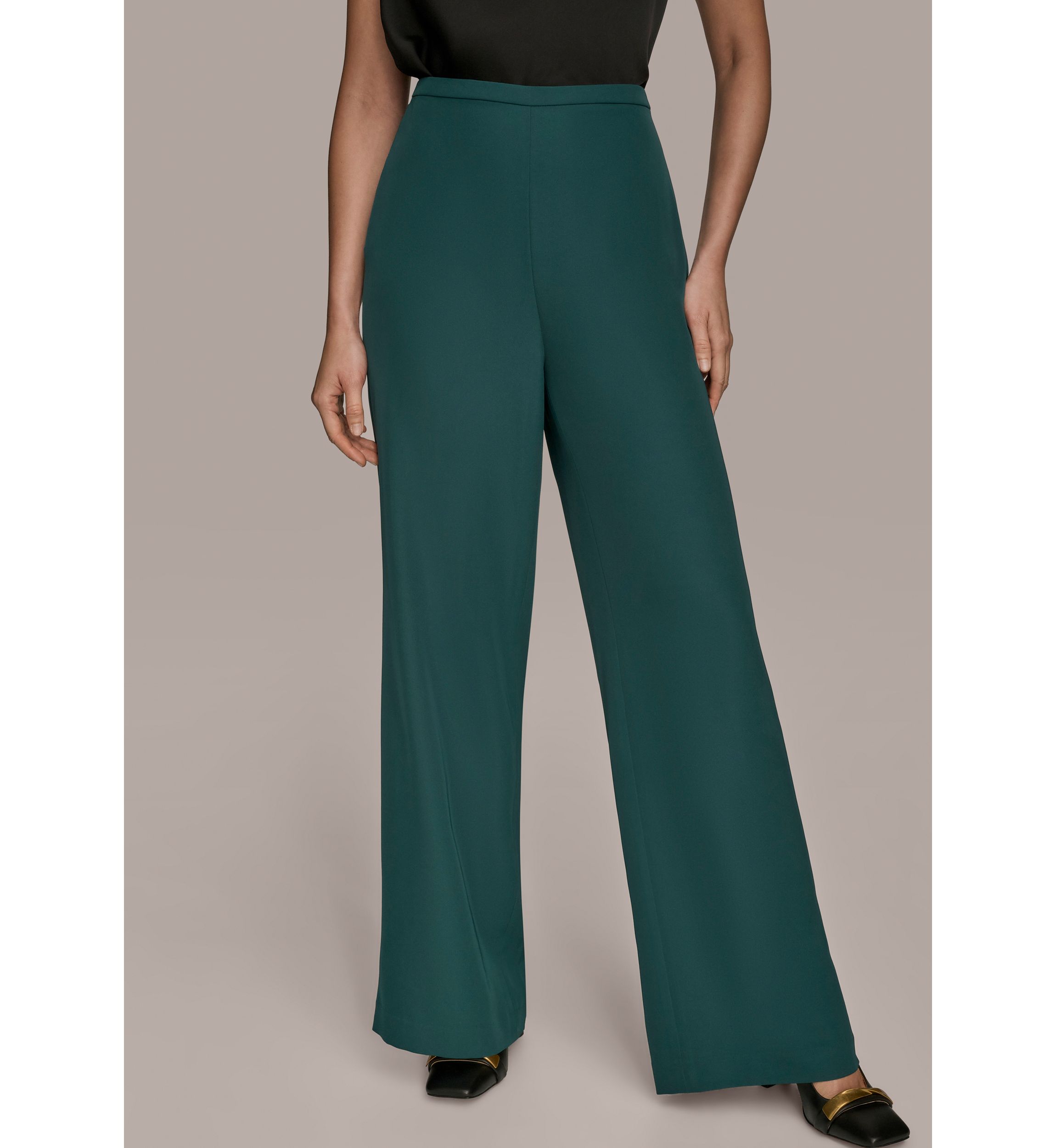 Womens Wide Leg Pull On Pants