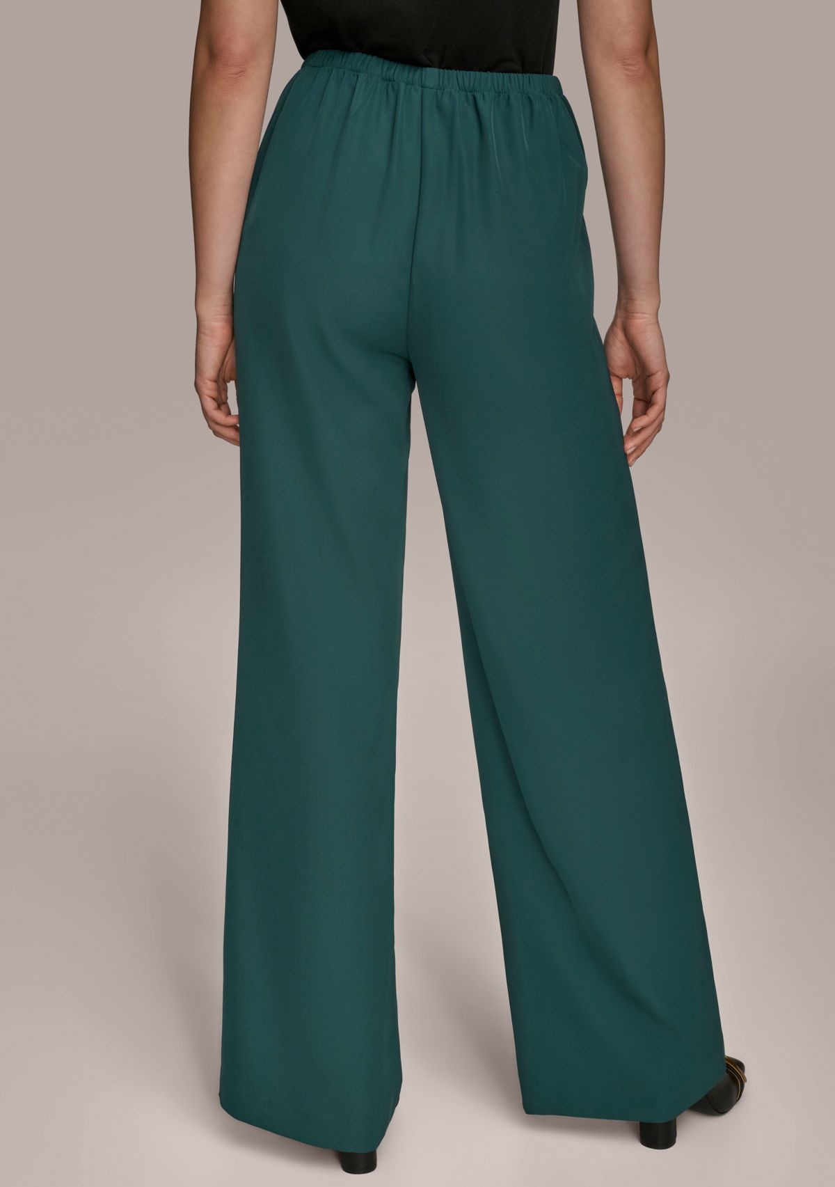 Womens Wide Leg Pull On Pants