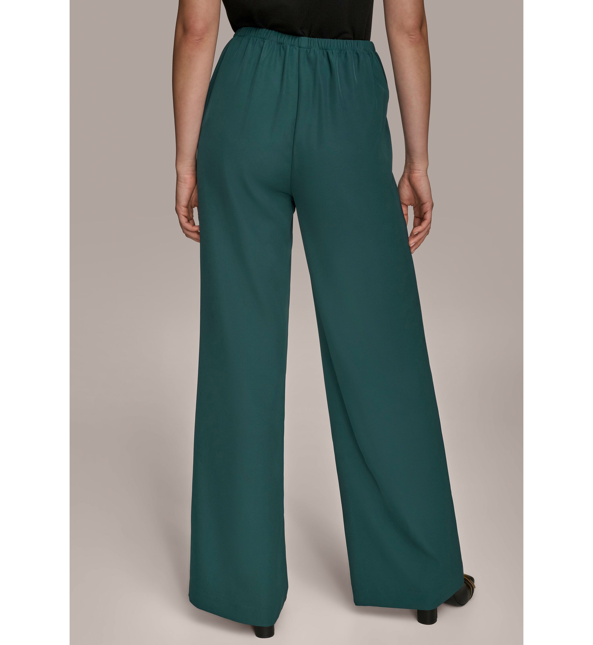 Womens Wide Leg Pull On Pants