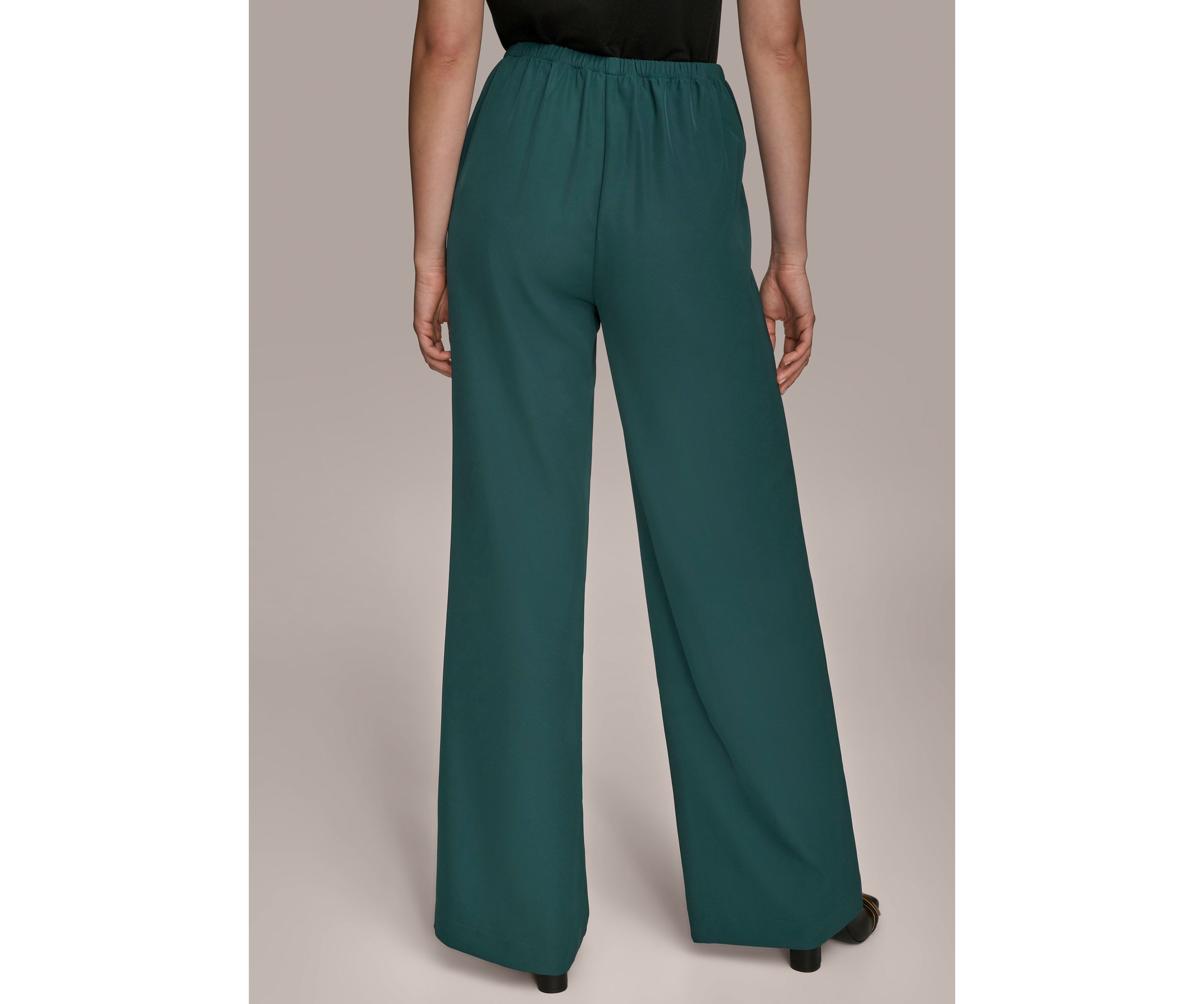Womens Wide Leg Pull On Pants