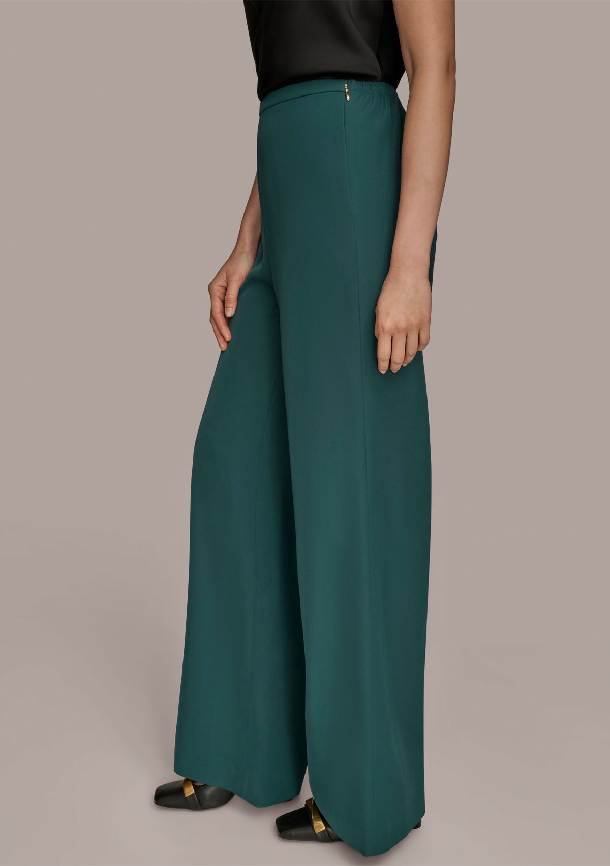 Womens Wide Leg Pull On Pants