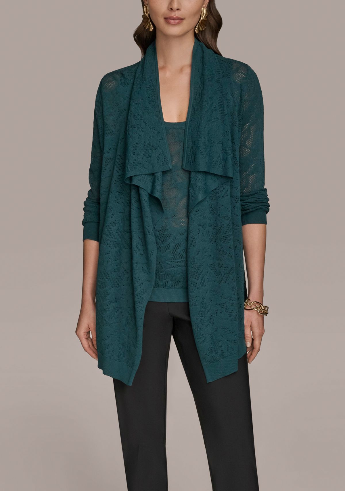 Womens Open Front Cardigan