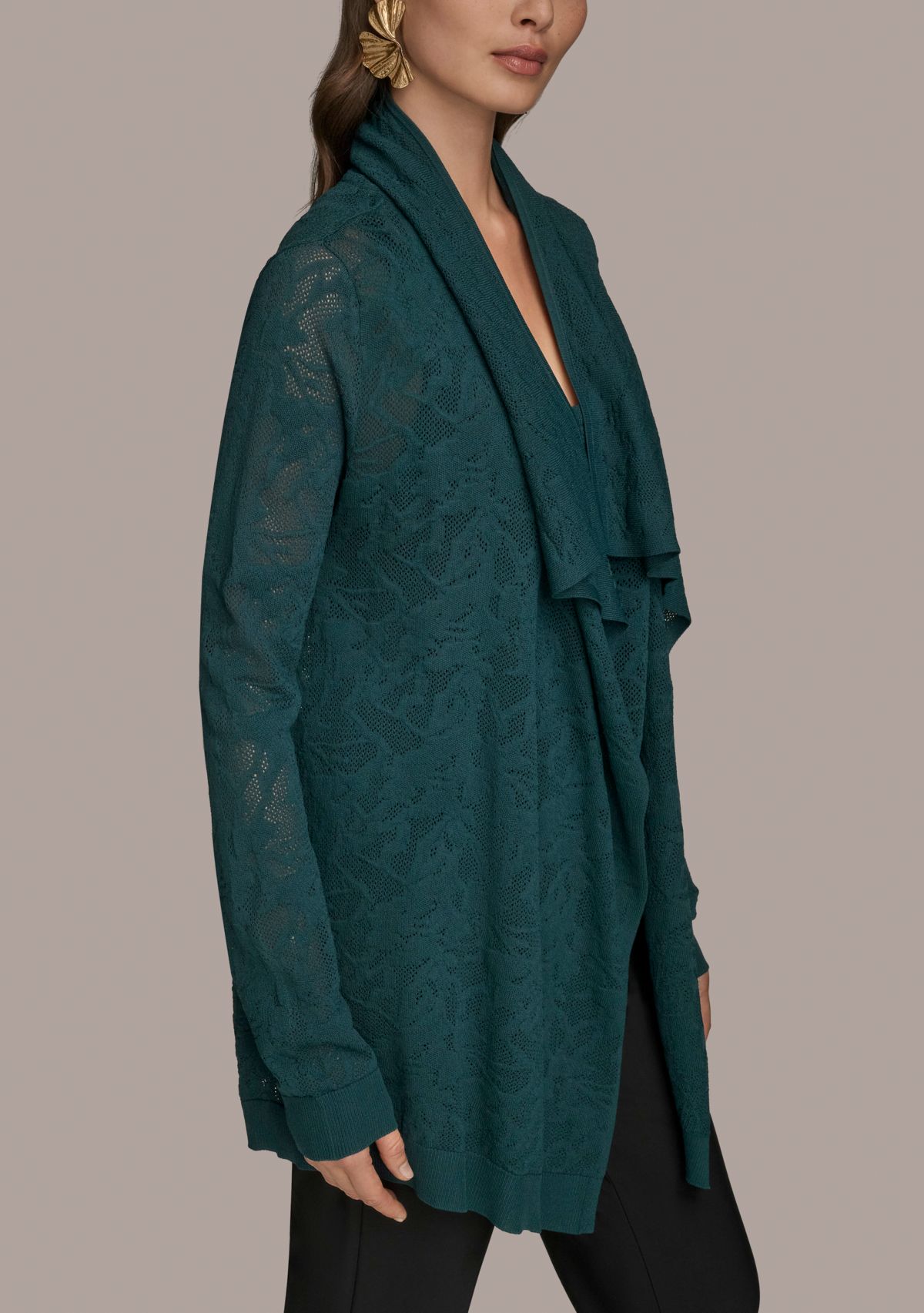 Womens Open Front Cardigan