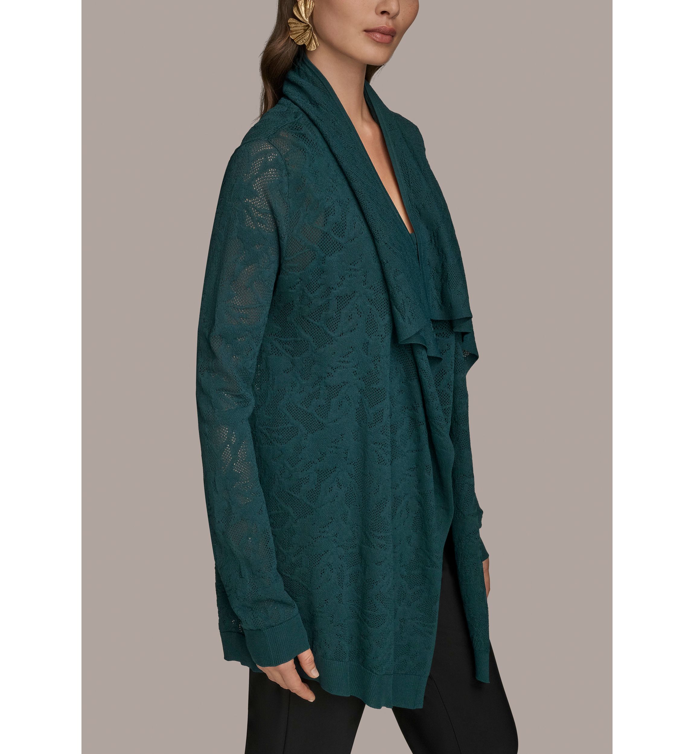Womens Open Front Cardigan