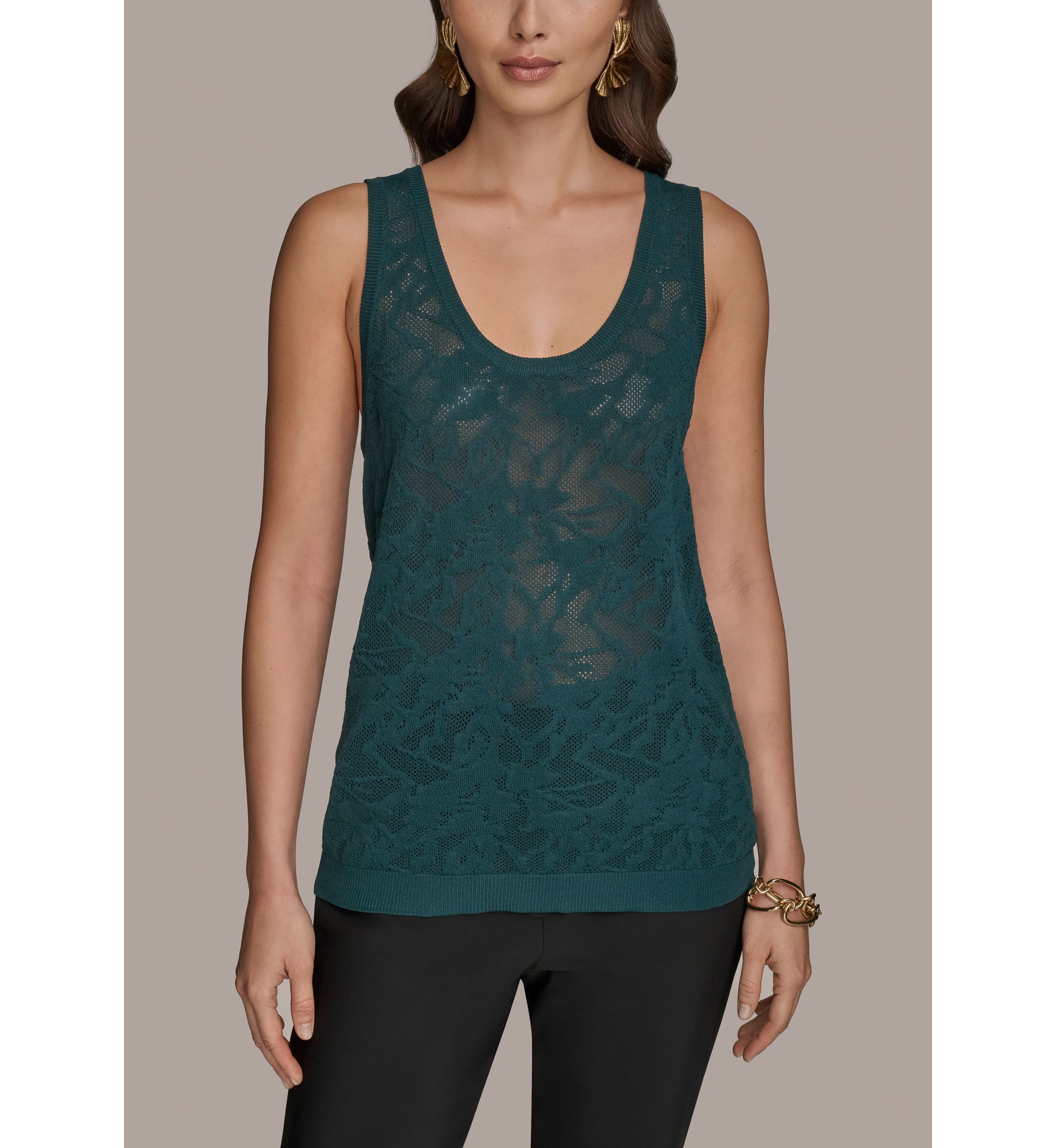 Womens Sweater Knit Tank Top