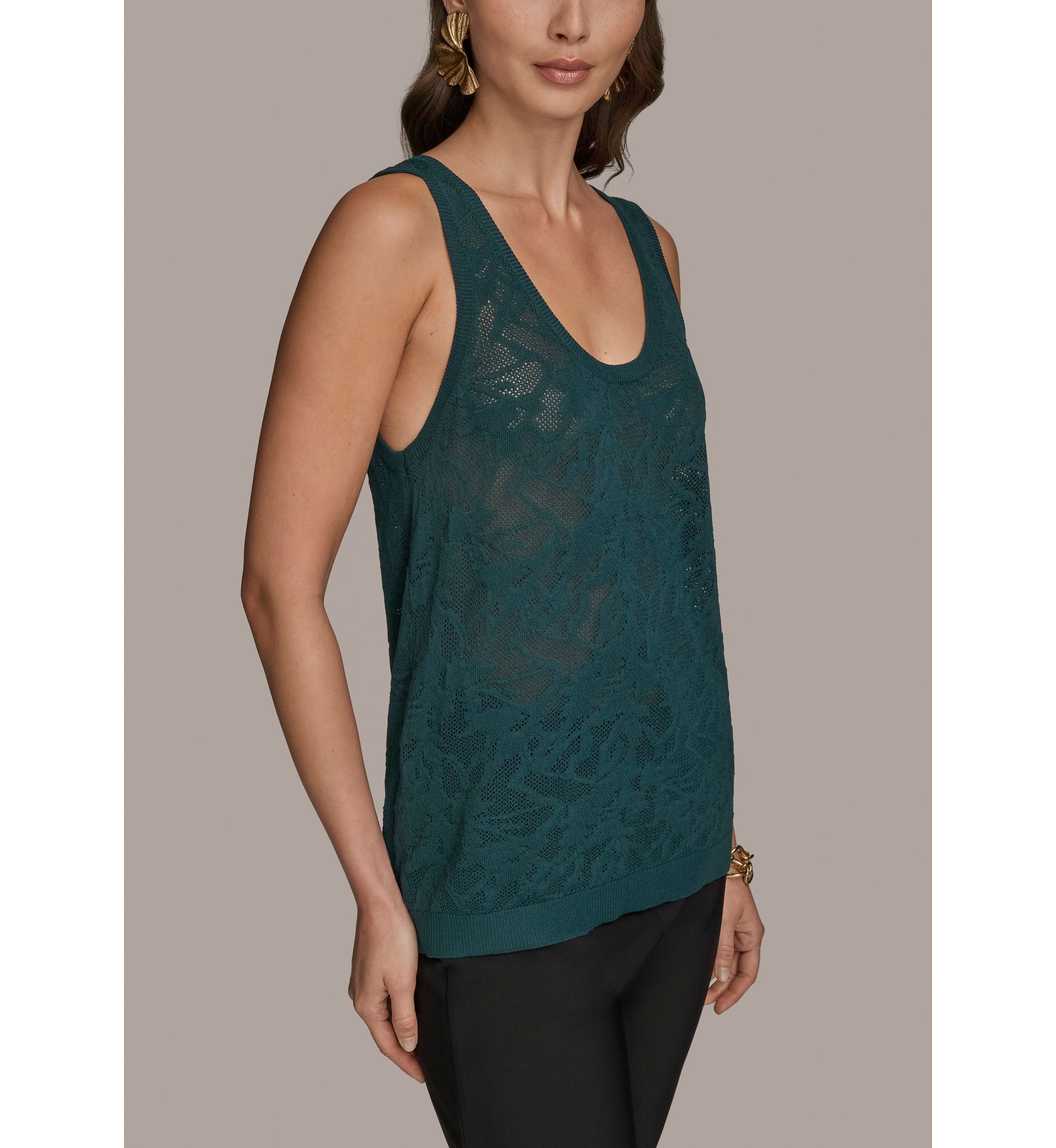 Womens Sweater Knit Tank Top
