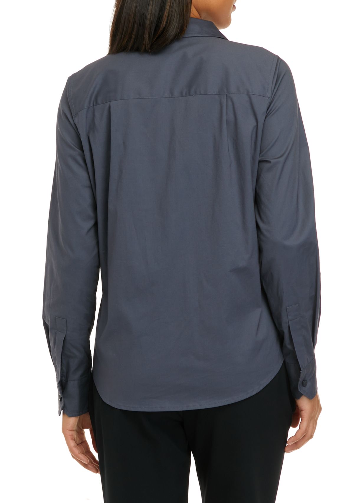 Womens Collared Button Front Shirt