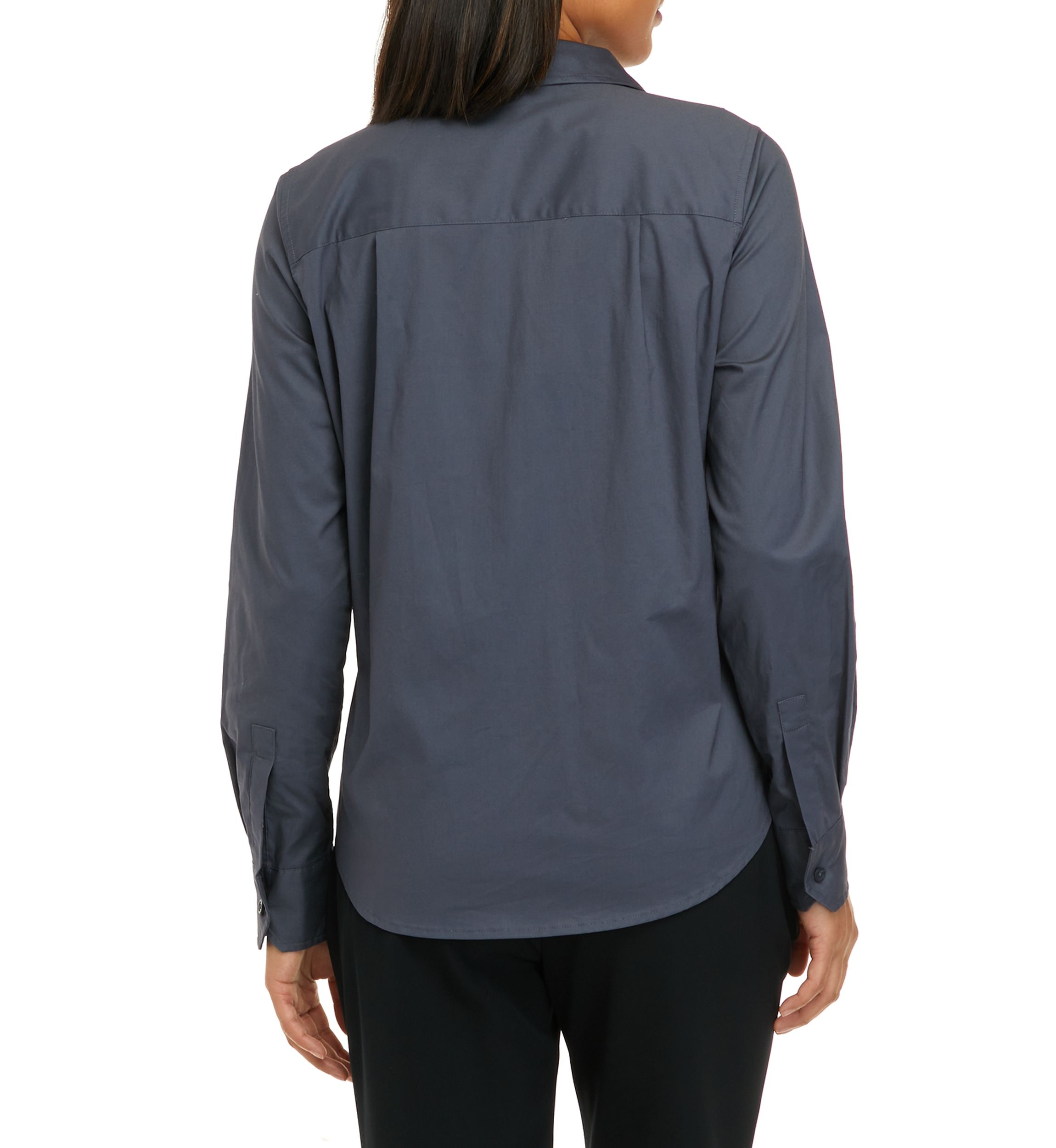 Womens Collared Button Front Shirt
