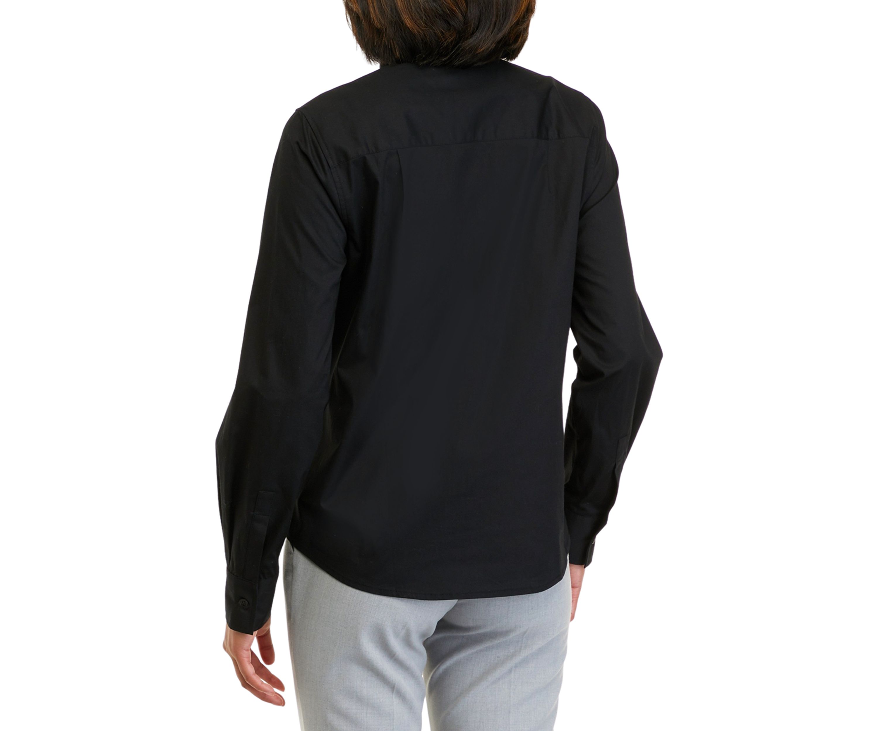   Womens Collared Button Front Shirt 