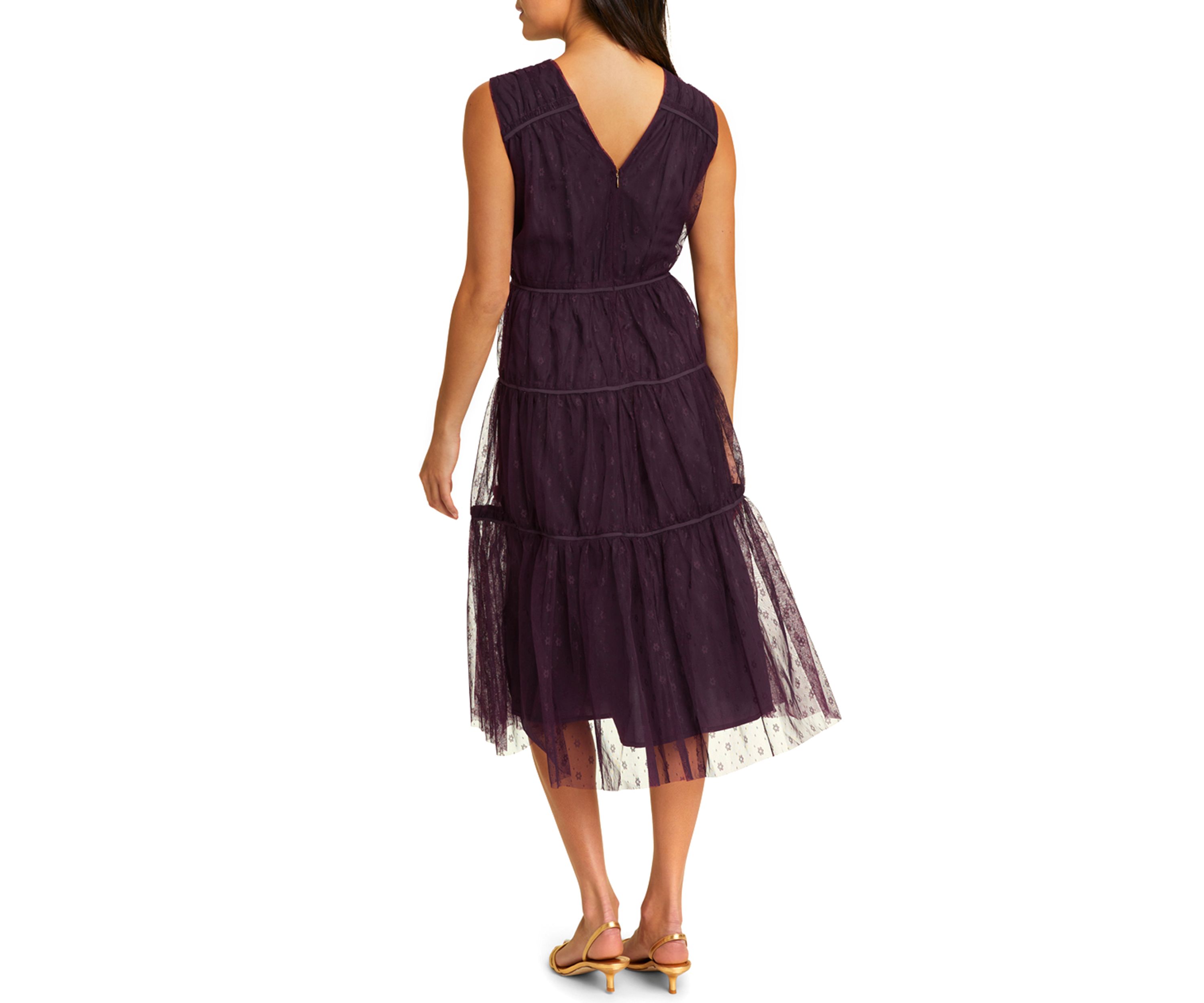 Womens Margo Sleeveless Tulle Dress