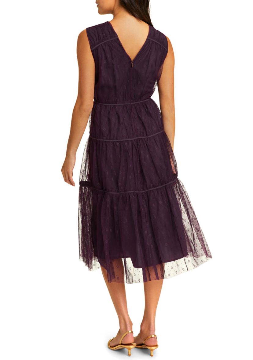 Womens Margo Sleeveless Tulle Dress
