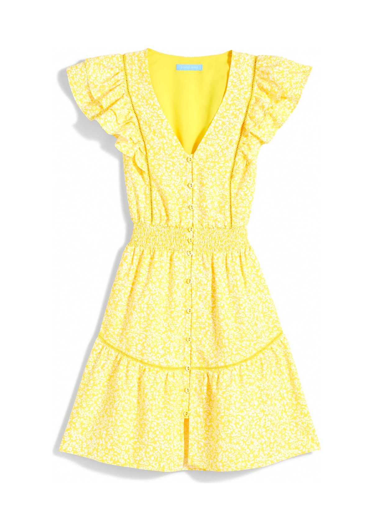 Gabby Mini Dress in Golden Floral