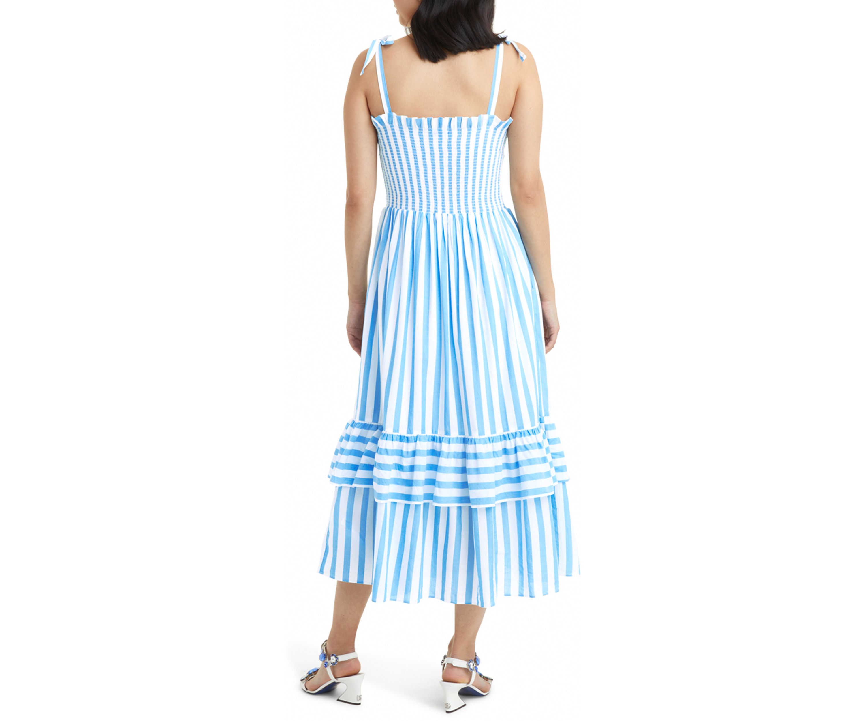 Womens Taylor Dress in Awning Stripe