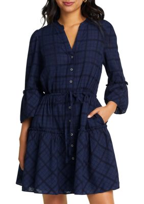 Women's Avery Shirtdress Pane Plaid