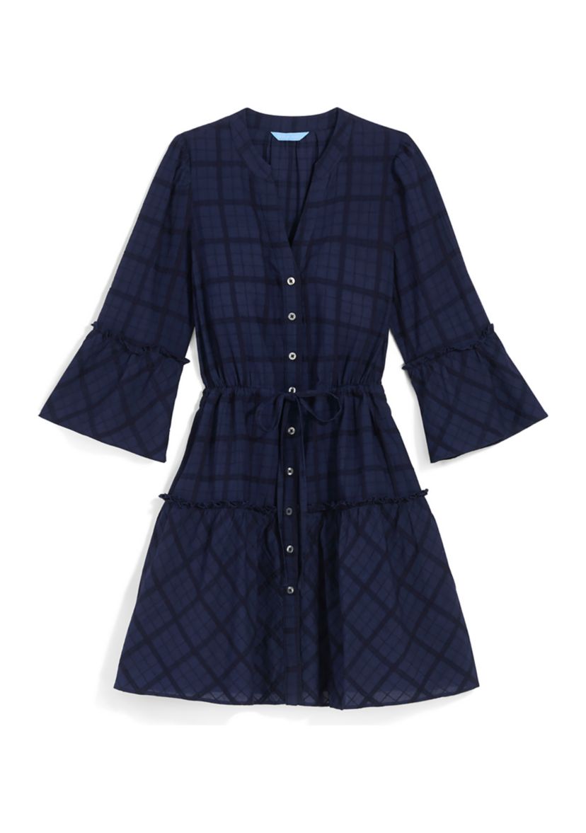 Womens Avery Shirtdress in Pane Plaid