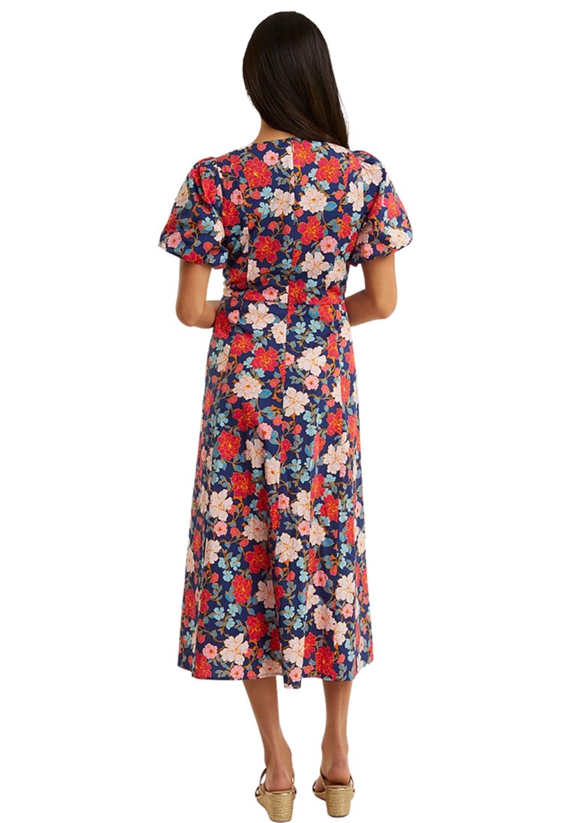 Plus Size Julianne Midi Dress in Stretch Poplin