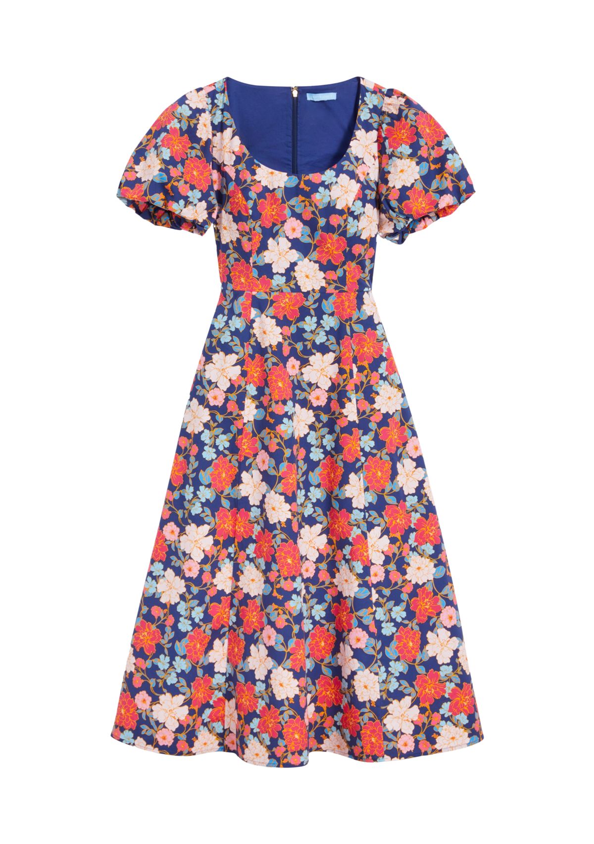 Plus Size Julianne Midi Dress in Stretch Poplin