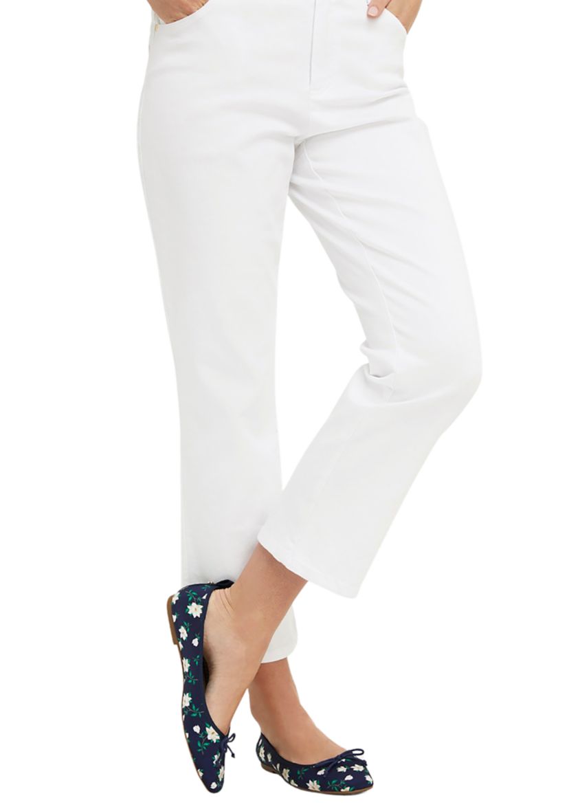 Womens White Kick Flare Jeans