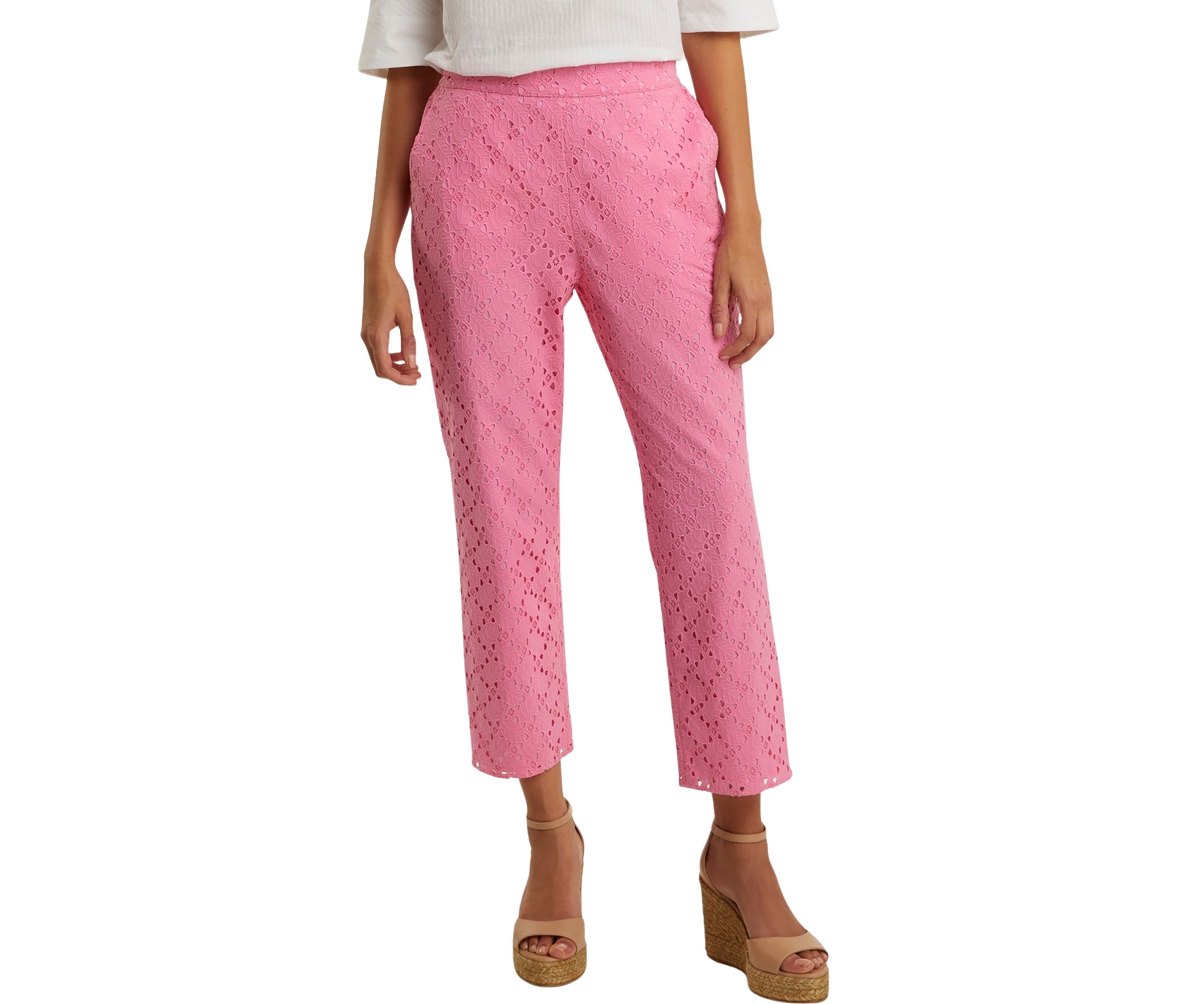 Womens Eyelet Pants