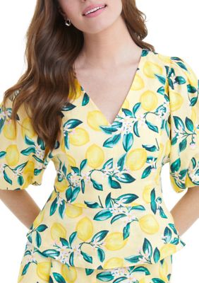 Women's Terrie Tie Back Top Lemon Blossom