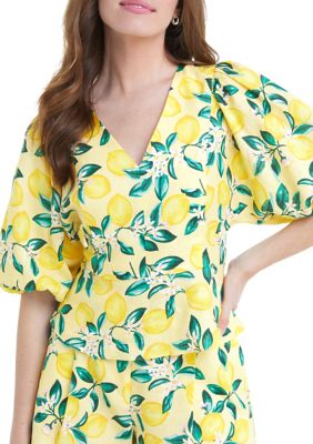 Women's Terrie Tie Back Top Lemon Blossom