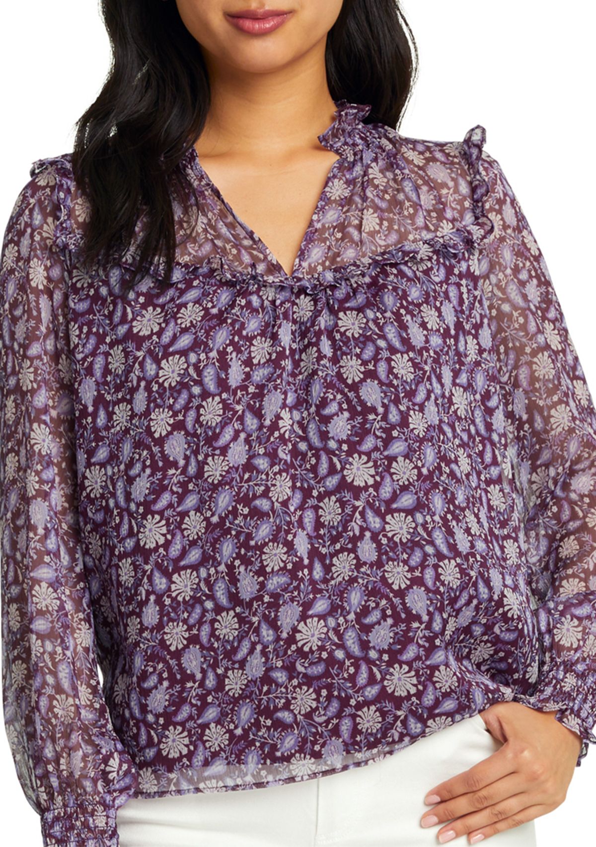 Womens Gretchen Paisley Top