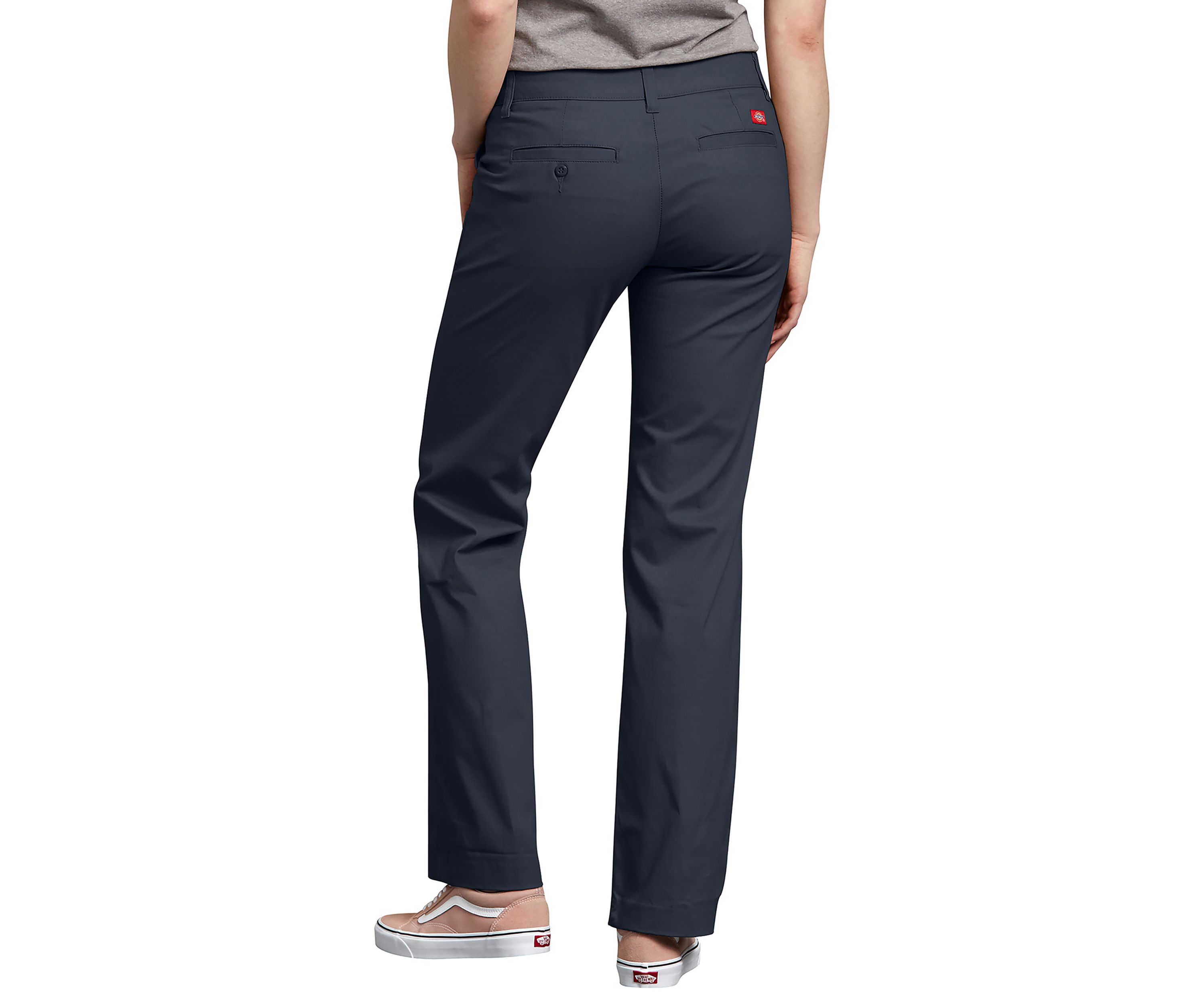 Womens Relaxed Straight Stretch Twill Pants
